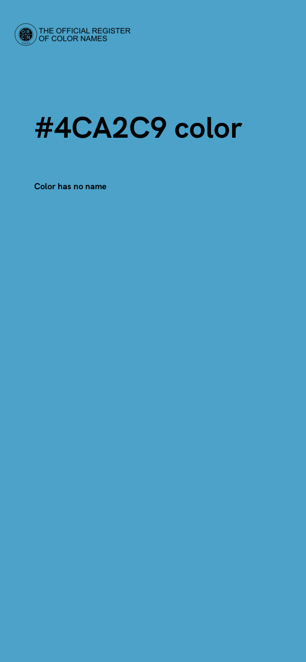 #4CA2C9 color image