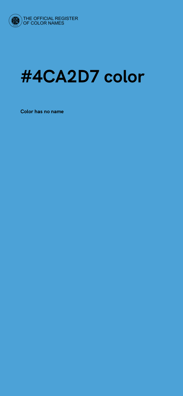 #4CA2D7 color image
