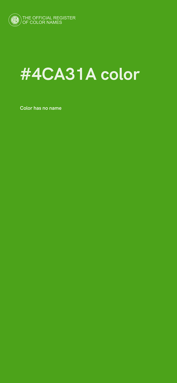 #4CA31A color image