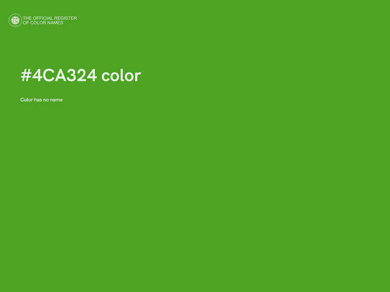 #4CA324 color image