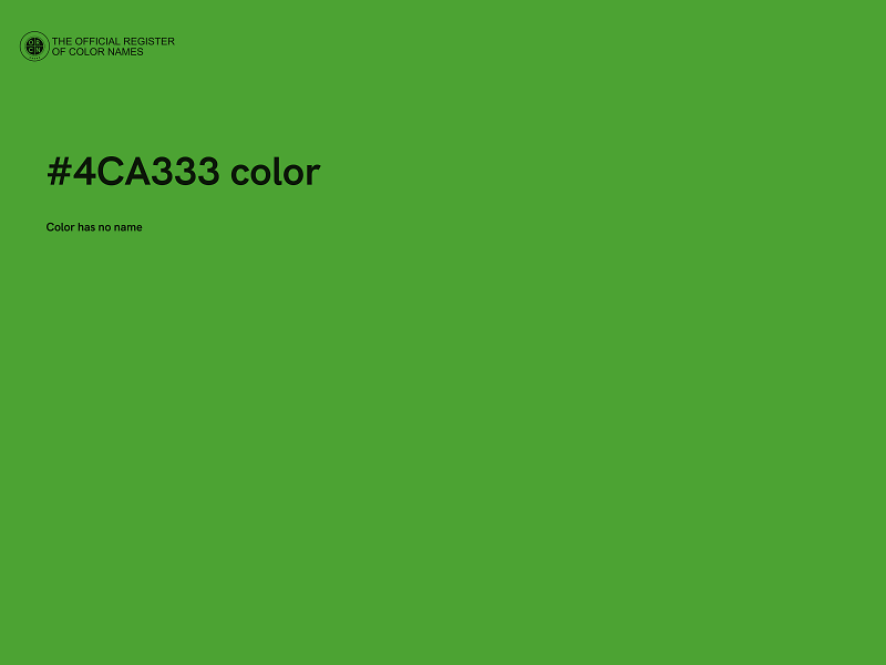 #4CA333 color image