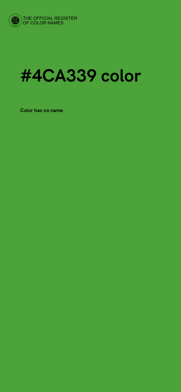 #4CA339 color image