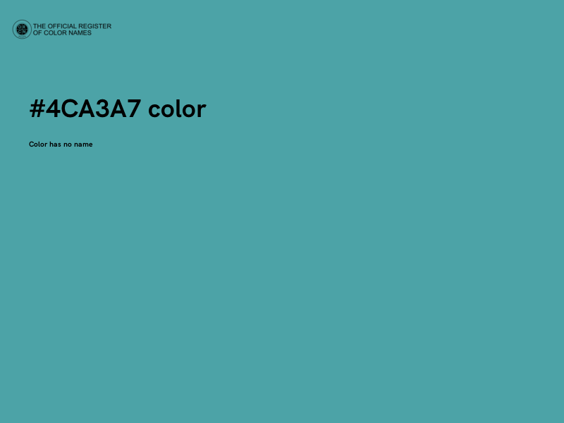 #4CA3A7 color image