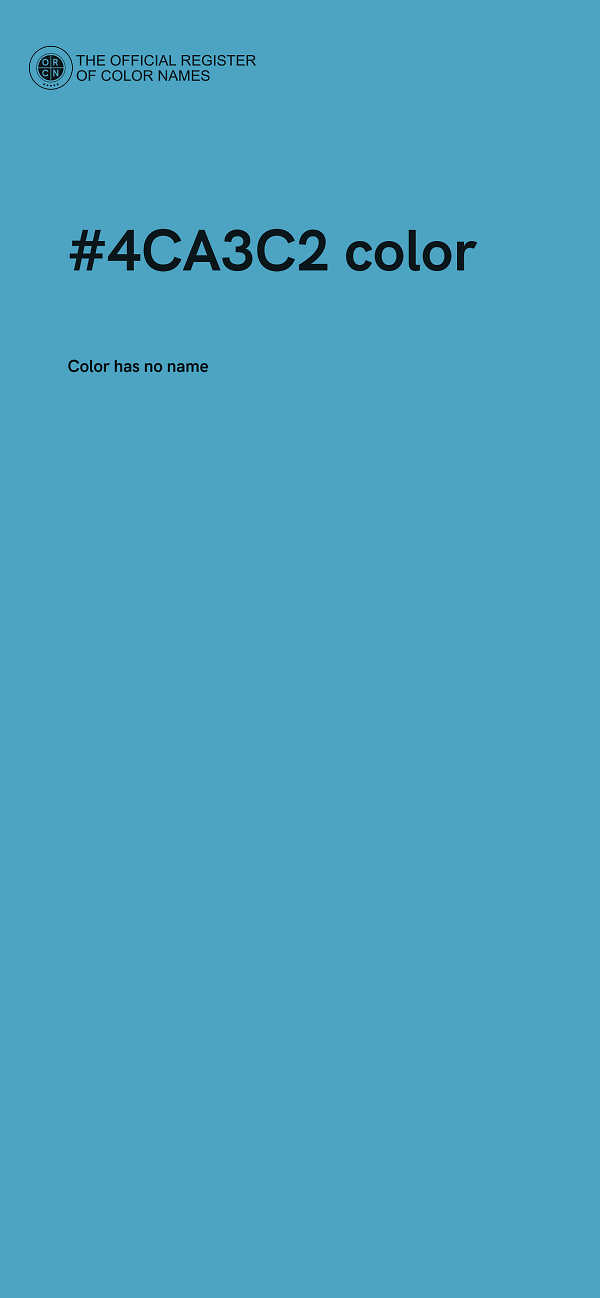 #4CA3C2 color image