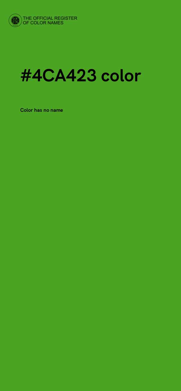 #4CA423 color image