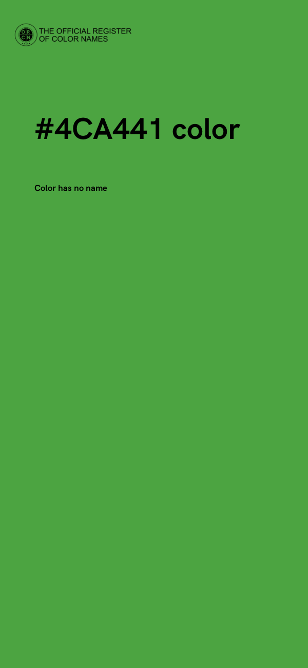 #4CA441 color image