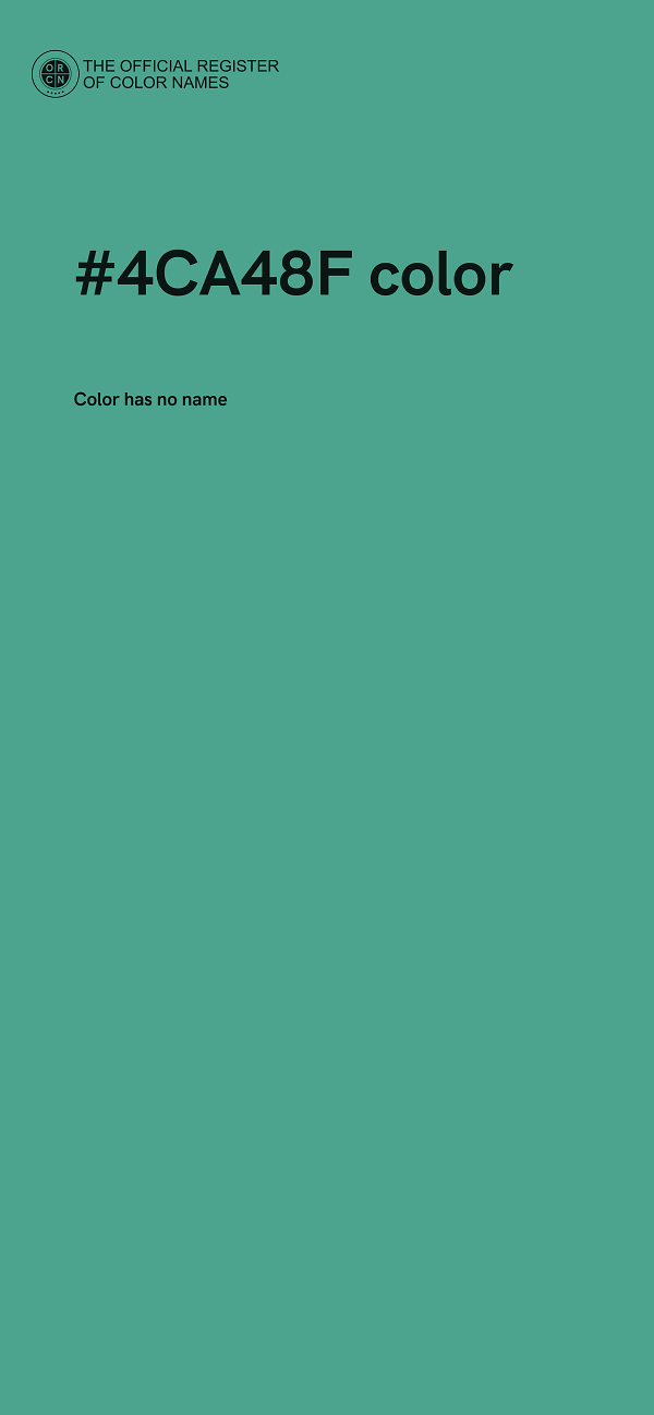 #4CA48F color image