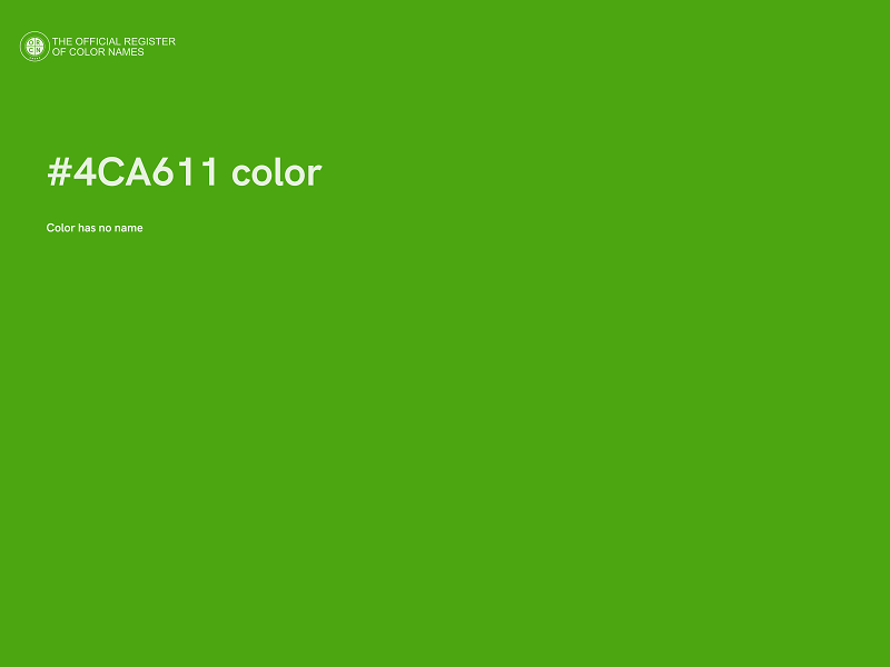 #4CA611 color image