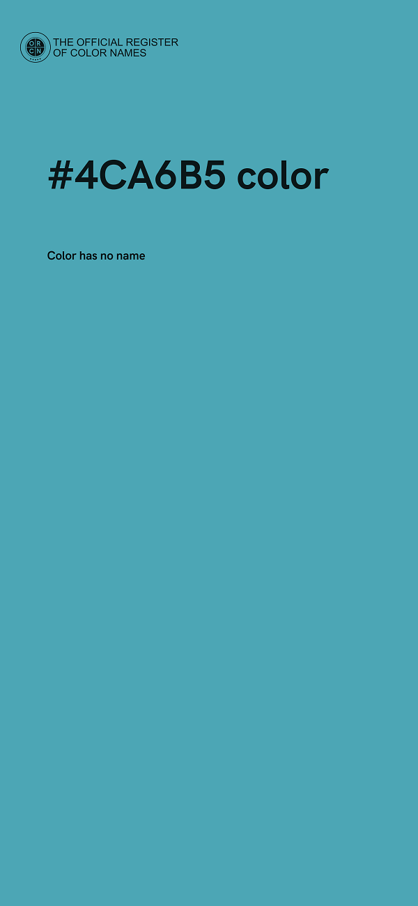 #4CA6B5 color image