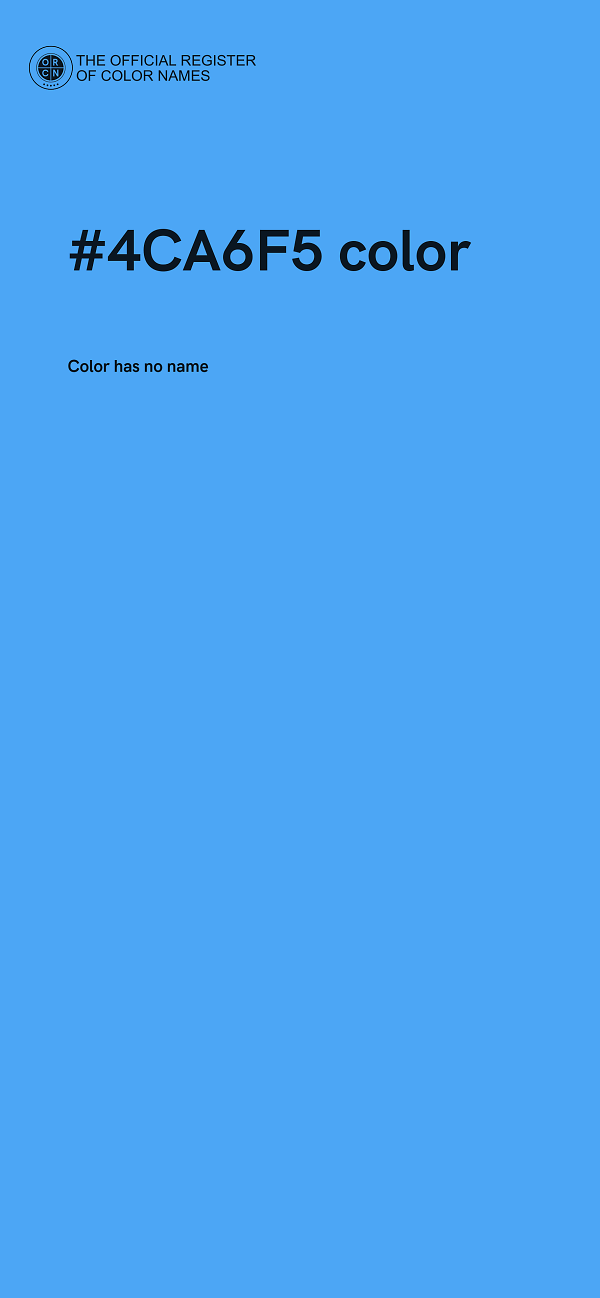 #4CA6F5 color image