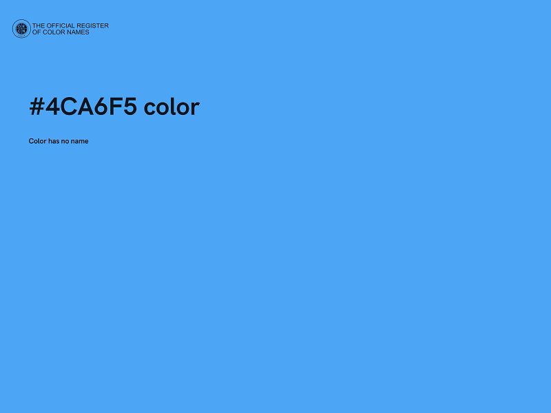 #4CA6F5 color image