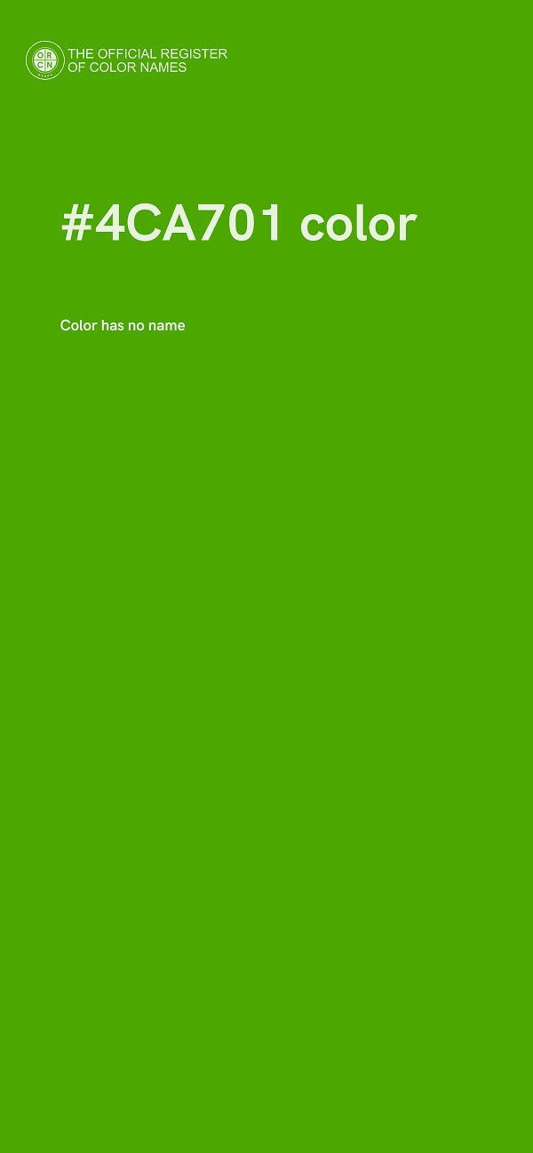 #4CA701 color image