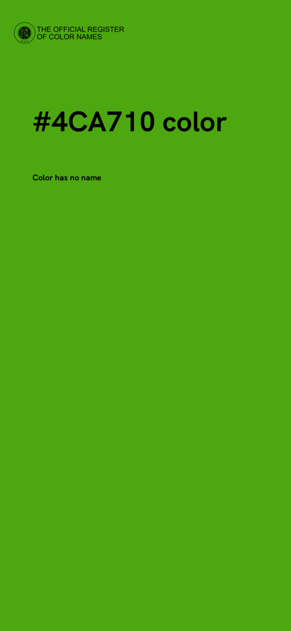 #4CA710 color image