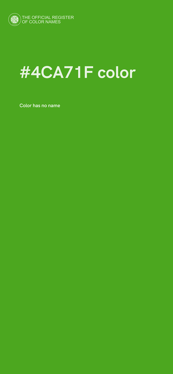 #4CA71F color image