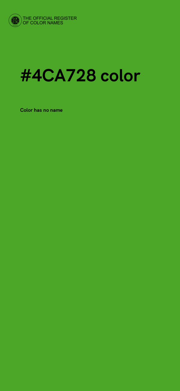 #4CA728 color image