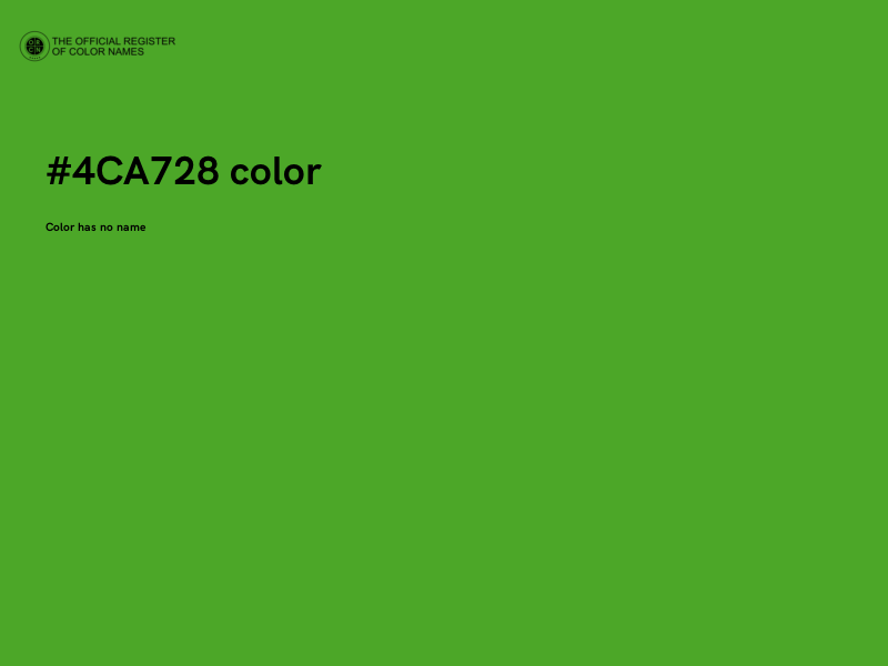 #4CA728 color image