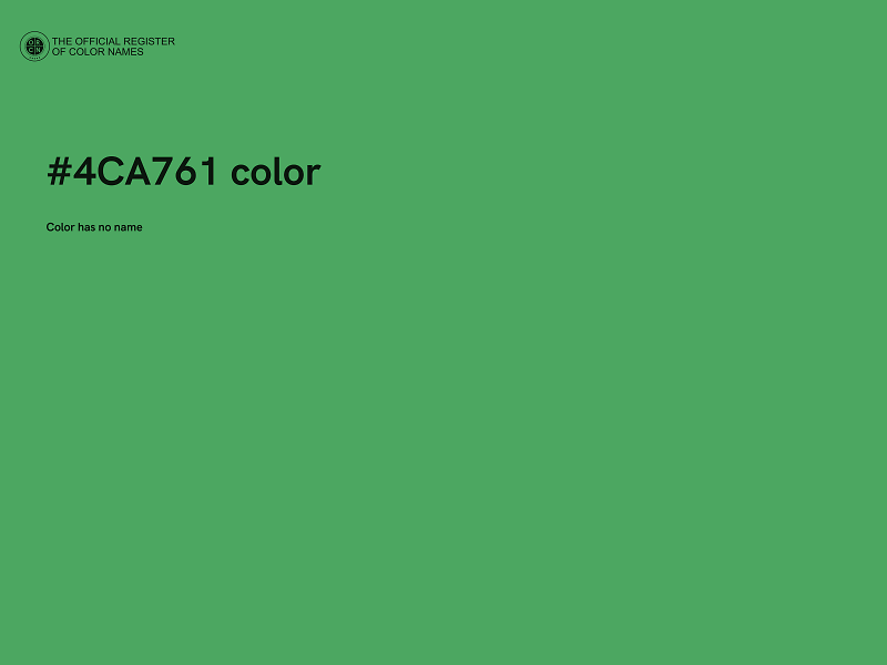 #4CA761 color image