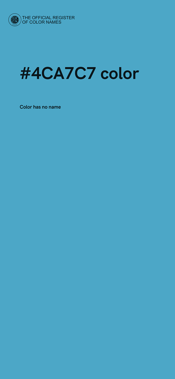 #4CA7C7 color image