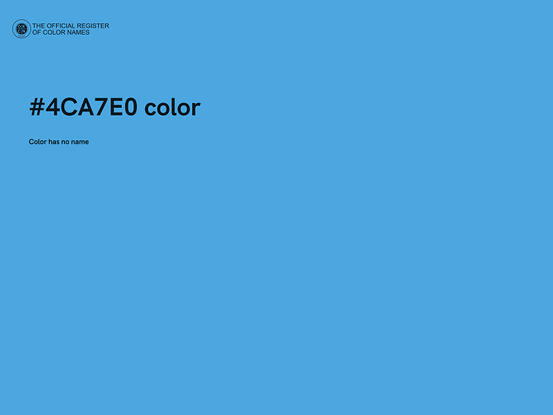 #4CA7E0 color image