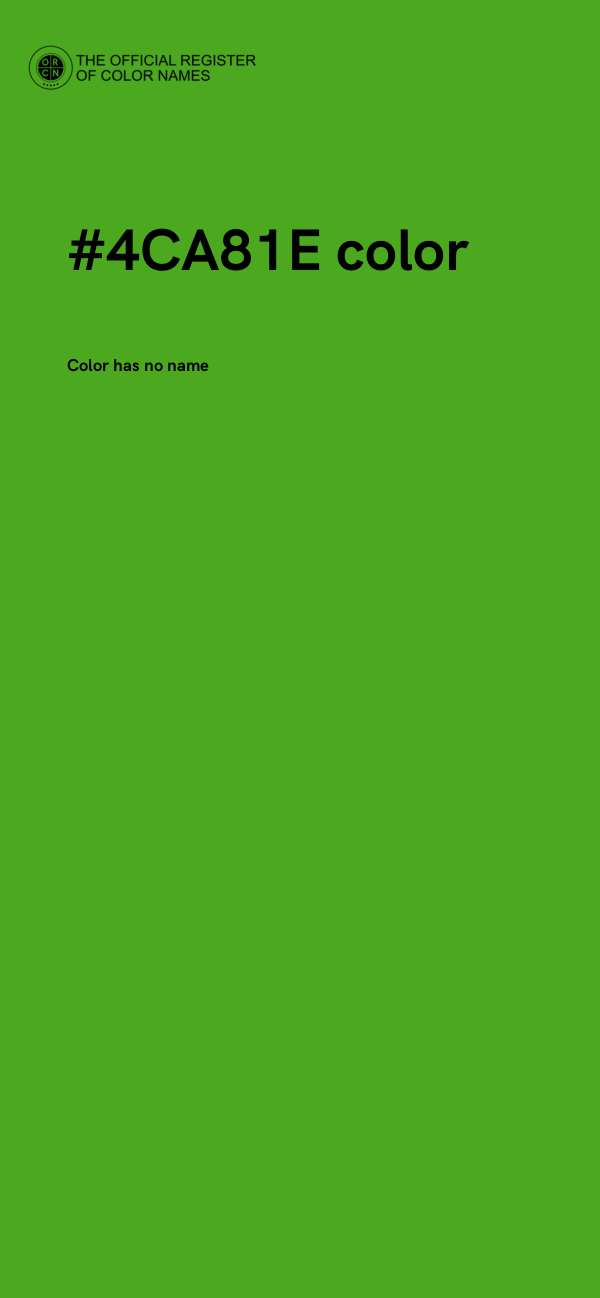 #4CA81E color image