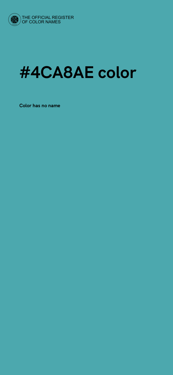 #4CA8AE color image