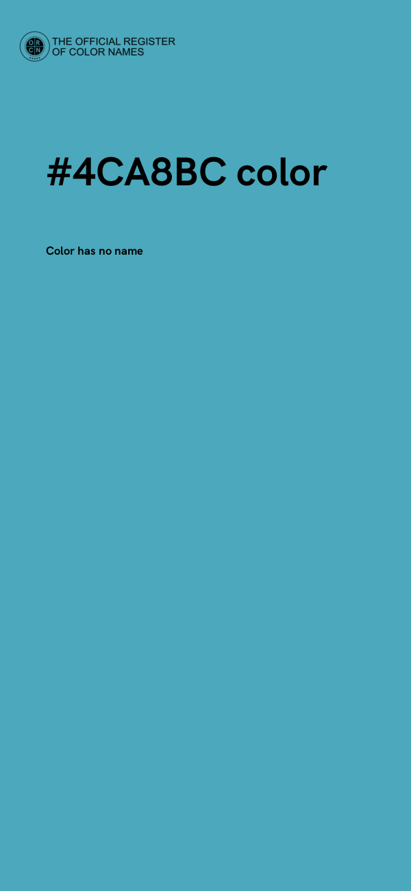 #4CA8BC color image