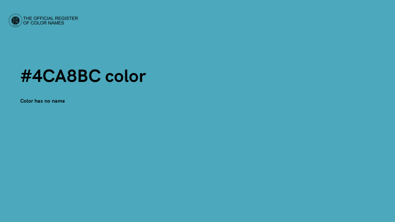 #4CA8BC color image
