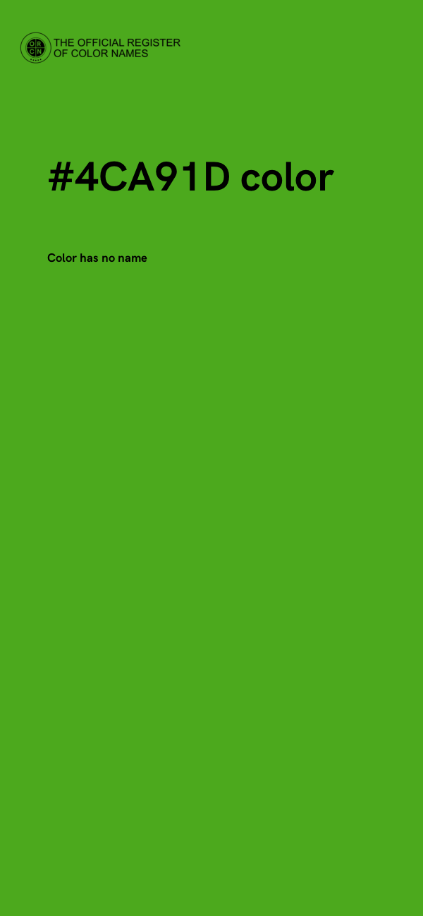 #4CA91D color image