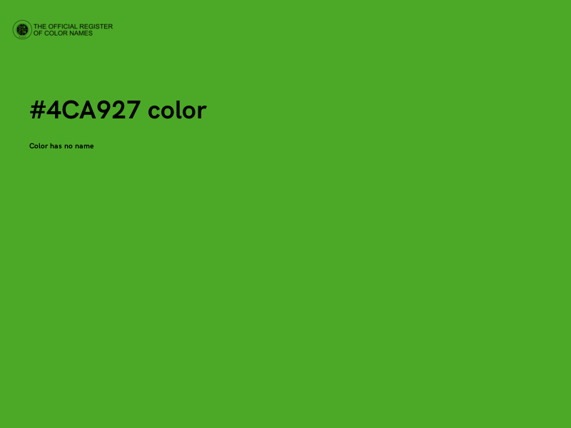 #4CA927 color image