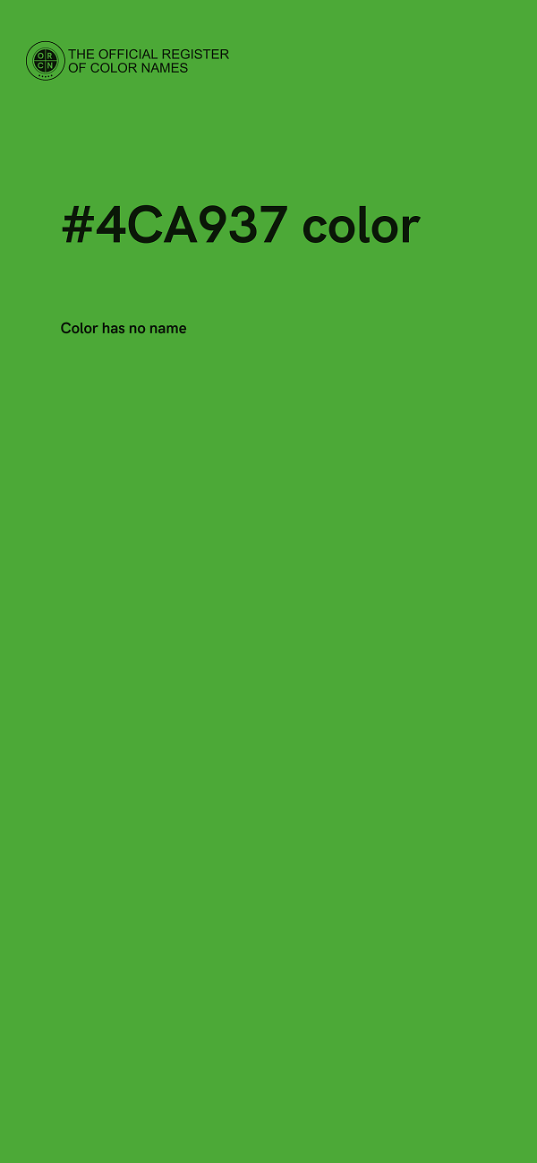 #4CA937 color image