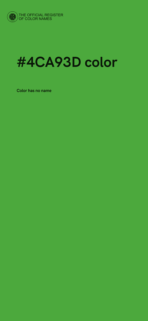 #4CA93D color image