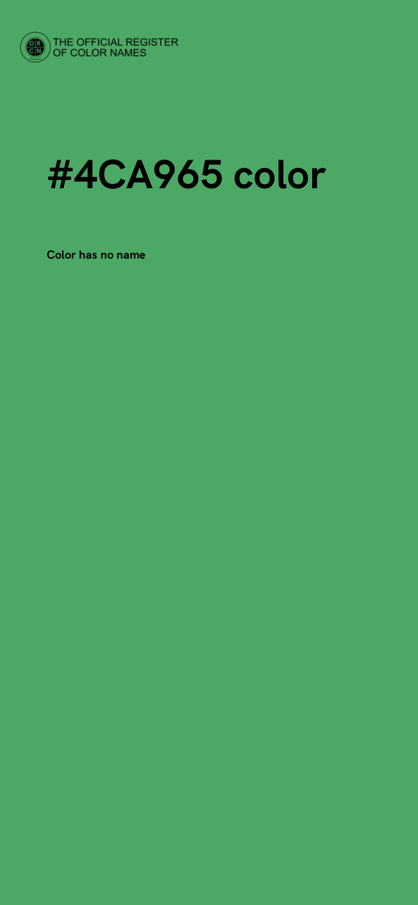 #4CA965 color image