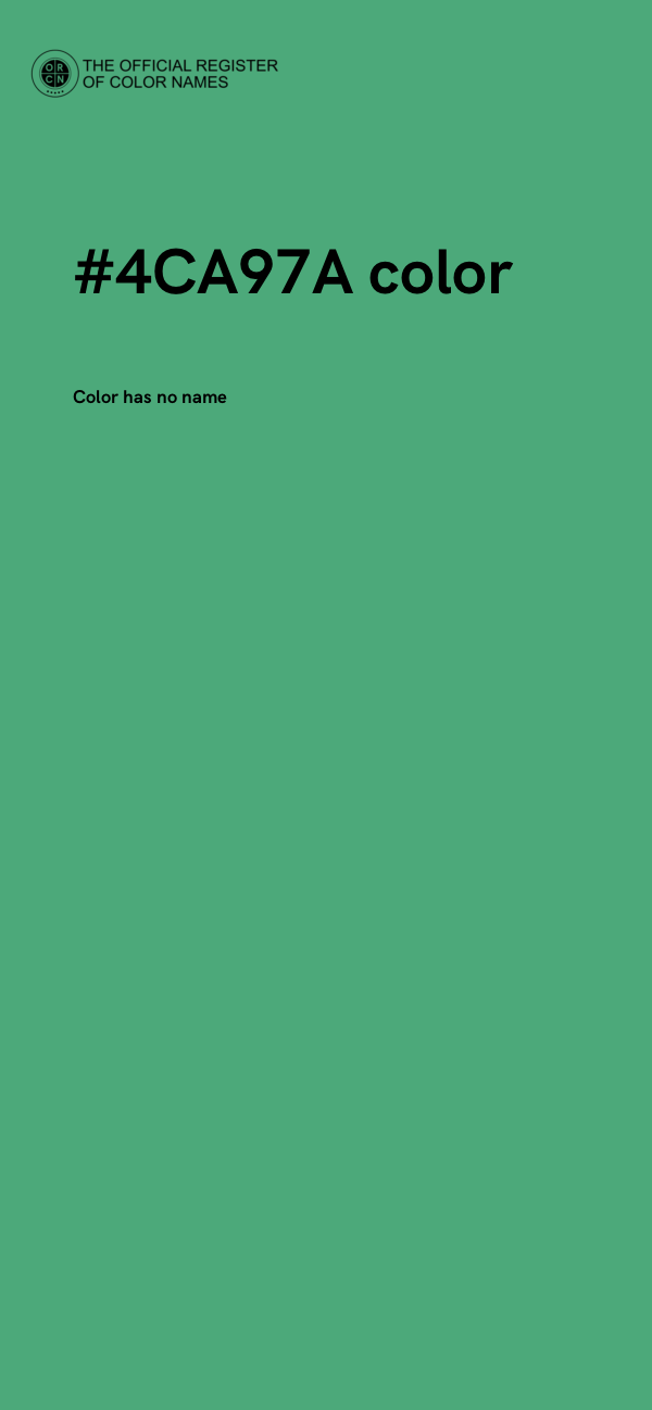 #4CA97A color image