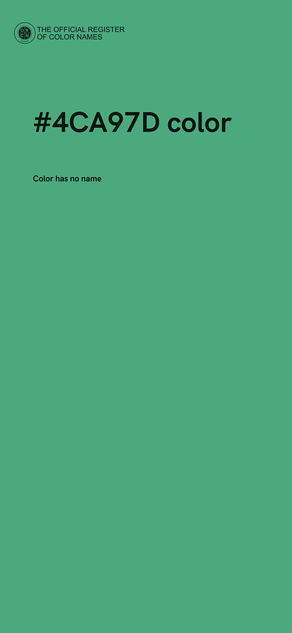 #4CA97D color image