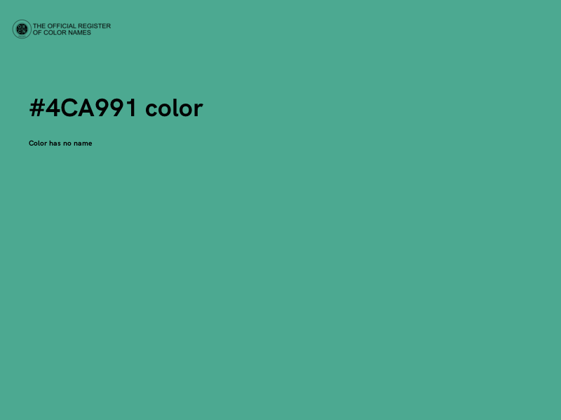 #4CA991 color image