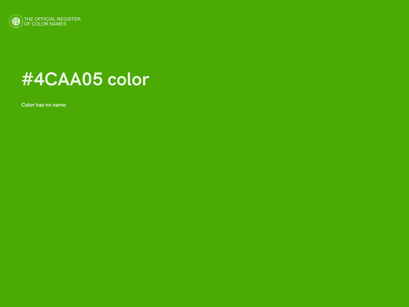 #4CAA05 color image