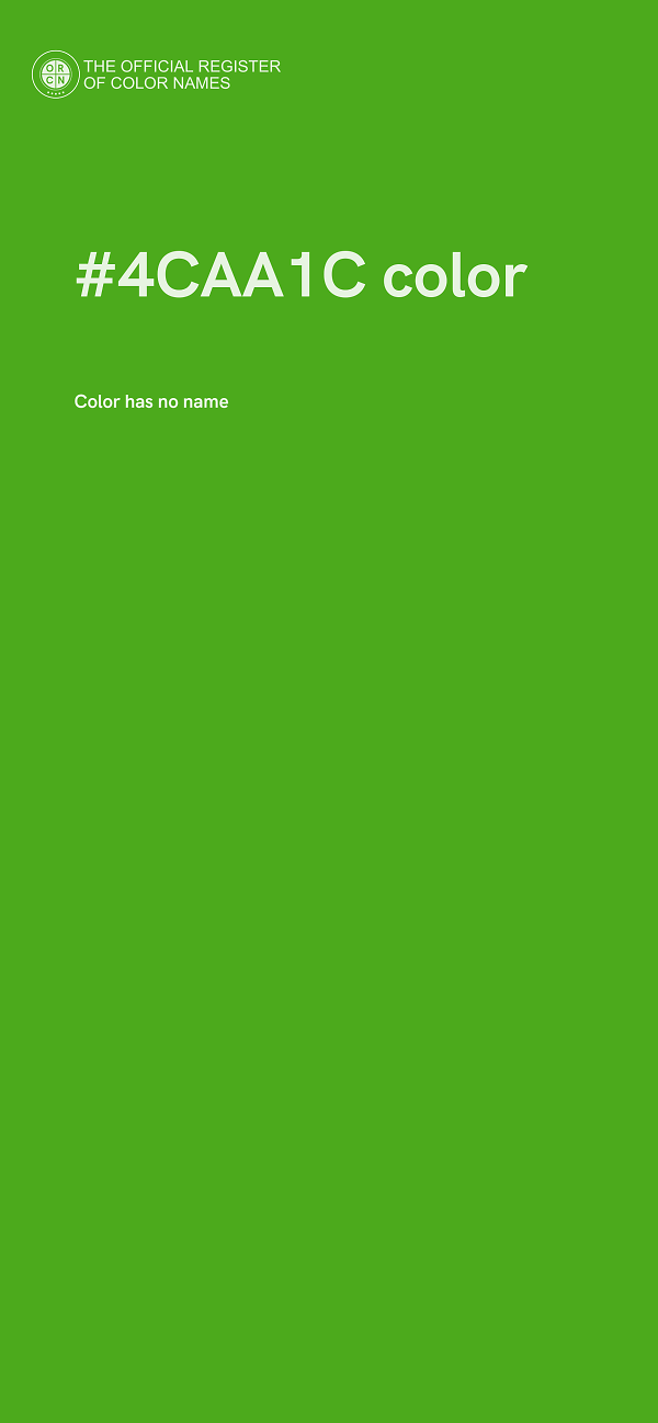 #4CAA1C color image