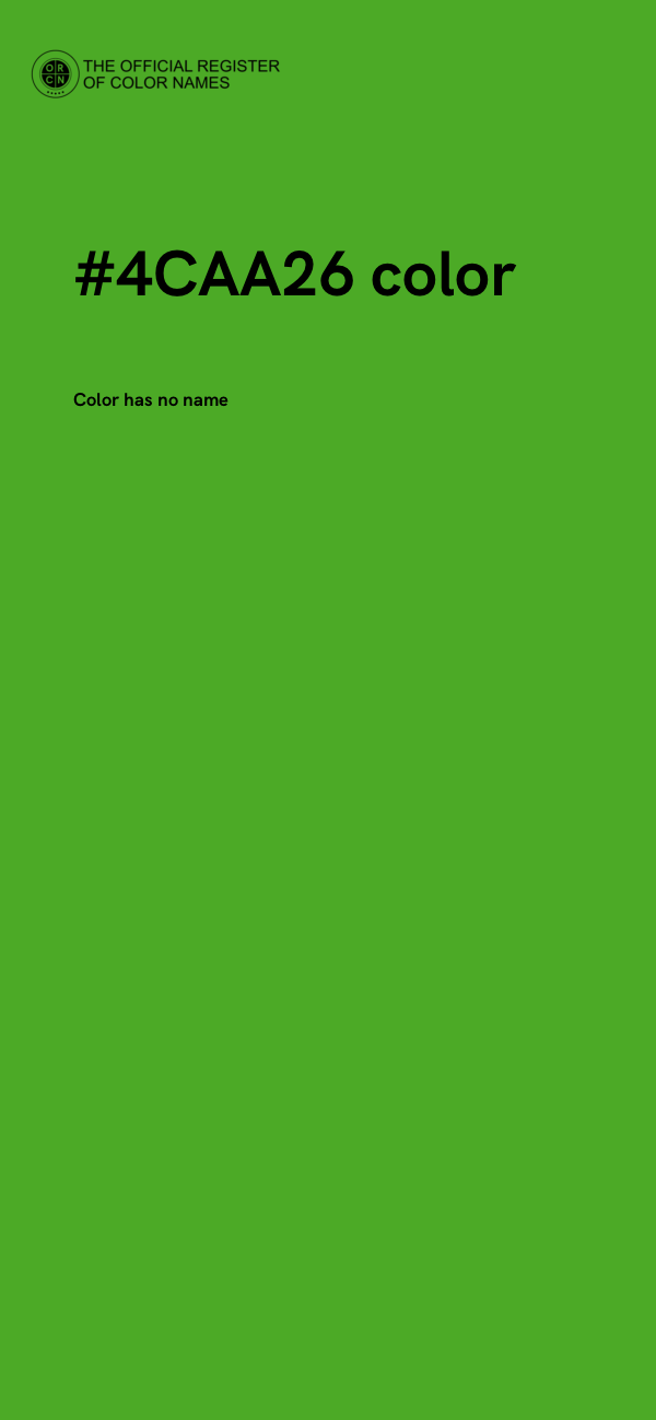 #4CAA26 color image
