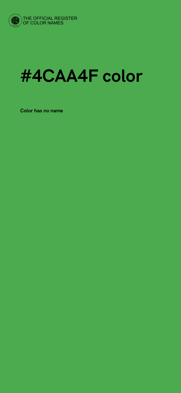#4CAA4F color image