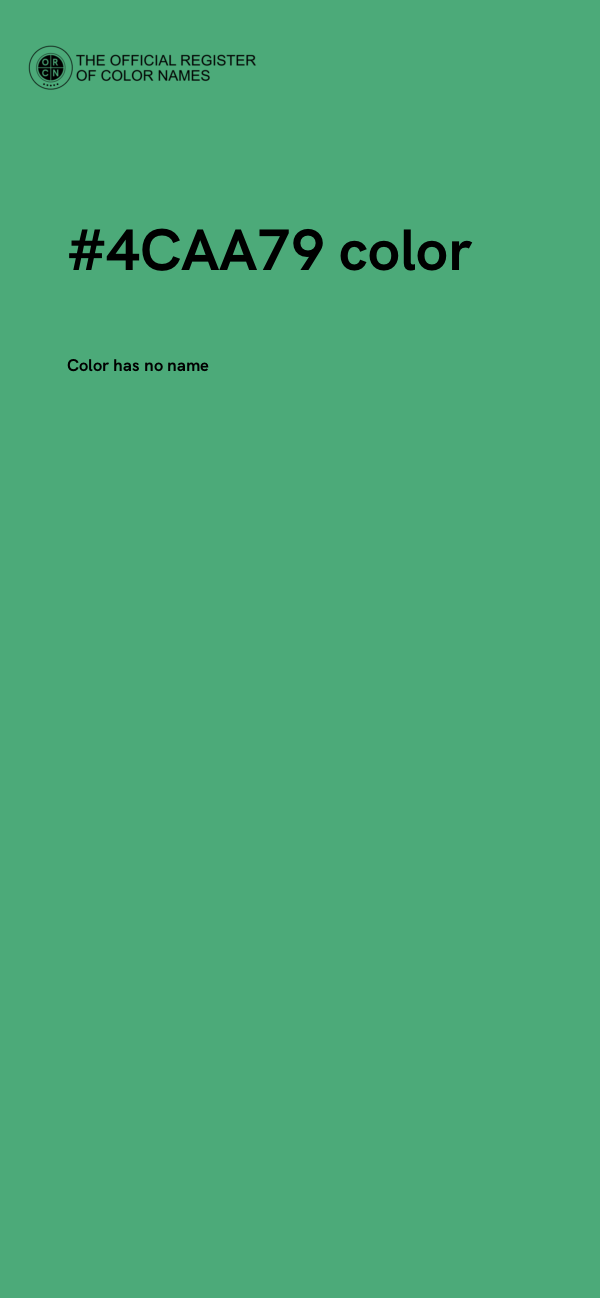 #4CAA79 color image