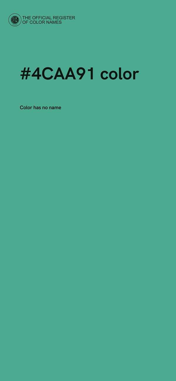 #4CAA91 color image