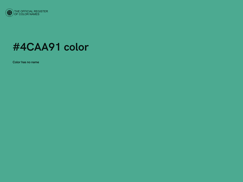#4CAA91 color image