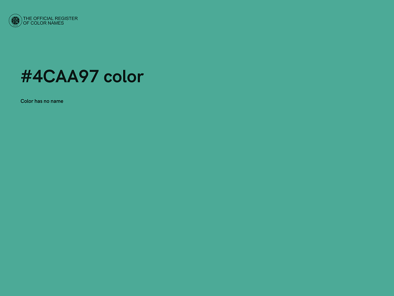 #4CAA97 color image
