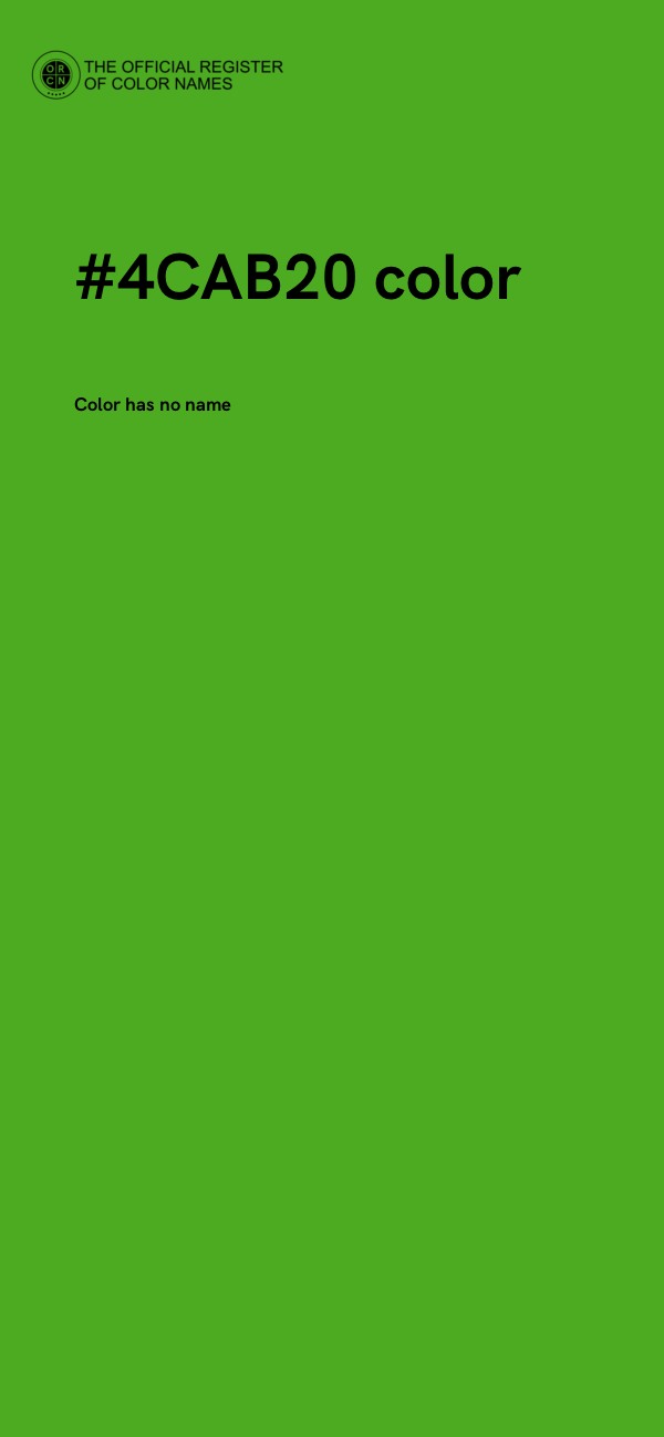 #4CAB20 color image