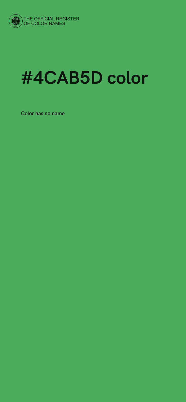 #4CAB5D color image