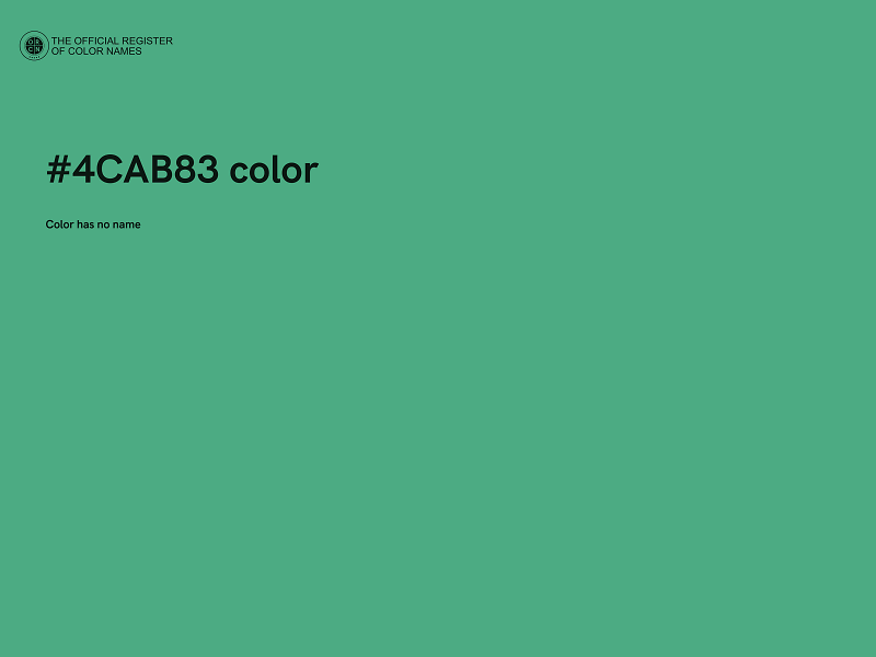 #4CAB83 color image