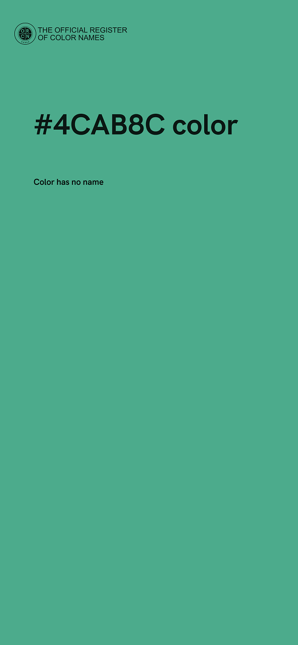 #4CAB8C color image