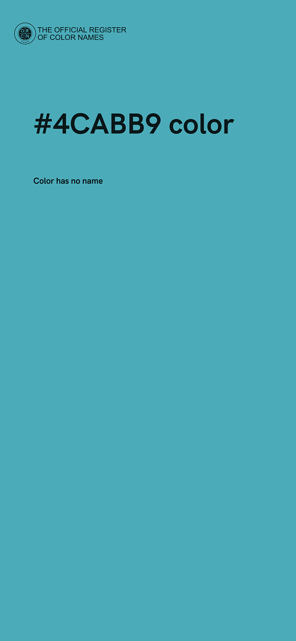 #4CABB9 color image