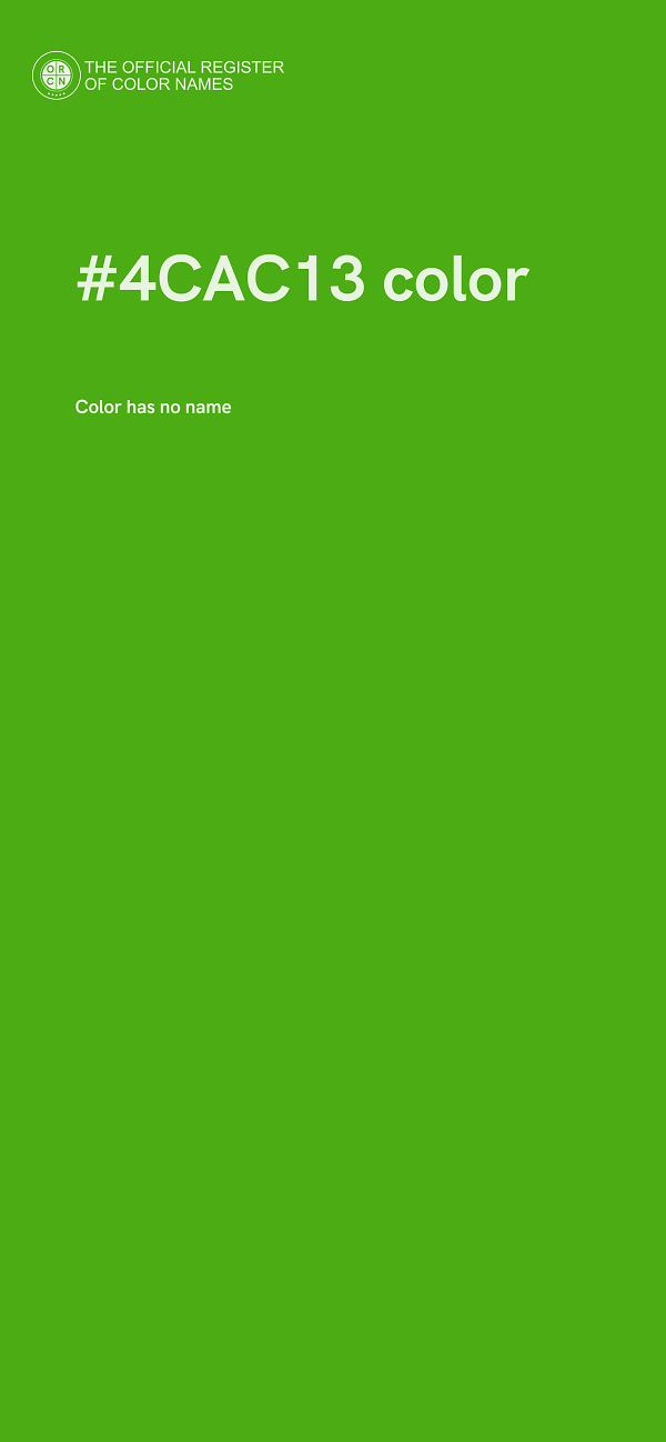 #4CAC13 color image