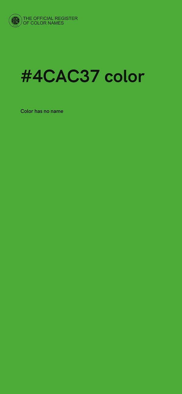 #4CAC37 color image